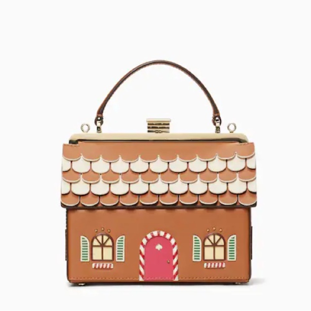 Kate Spade Gingerbread House crossbody handbag